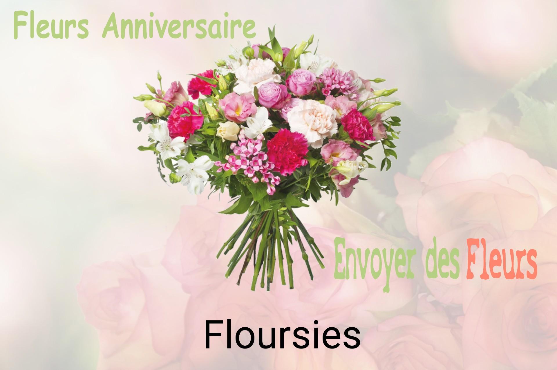 Bouquet de fleurs d’anniversaire livré à Floursies